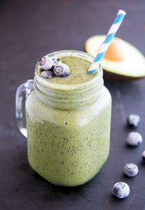 GREEN KETO BLUEBERRY AVOCADO SHAKE RECIPE