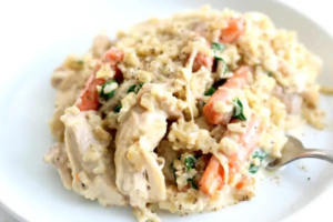 INSTANT POT CREAMY CHICKEN WITH SPINACH RECIPE